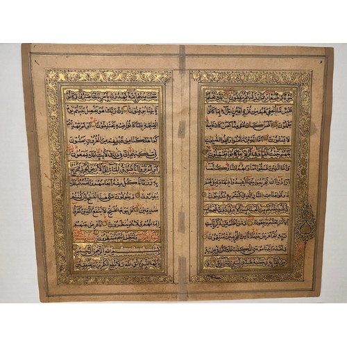 114 - ONE BIFOLIO, TWO CONSECUTIVE FOLIOS FROM A BEAUTIFUL KASHMIRI QUR’AN, INDIA, 19TH CENTURY
Arabic man... 