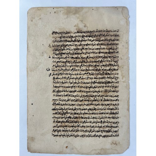 63 - A MAGHRIBI FOLIO FROM A JURISPRUDENCE BOOK, NORTHERN AFRICA, 19TH CENTURY 

Arabic manuscript on pap... 