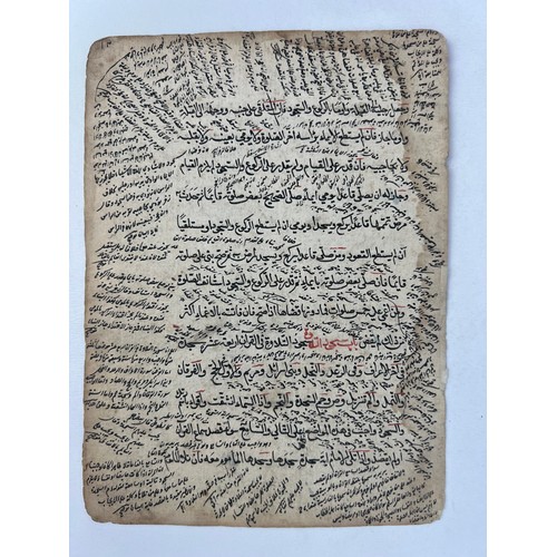 66 - A FOLIO FROM A JURISPRUDENCE BOOK, 

Arabic manuscript on paper, 13ll. of black …naskh……. script, ca... 