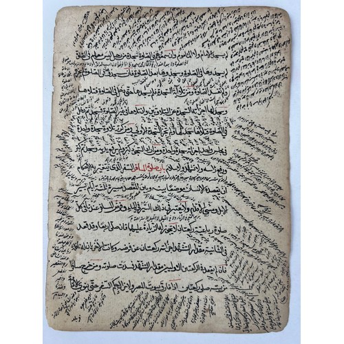 66 - A FOLIO FROM A JURISPRUDENCE BOOK, 

Arabic manuscript on paper, 13ll. of black …naskh……. script, ca... 