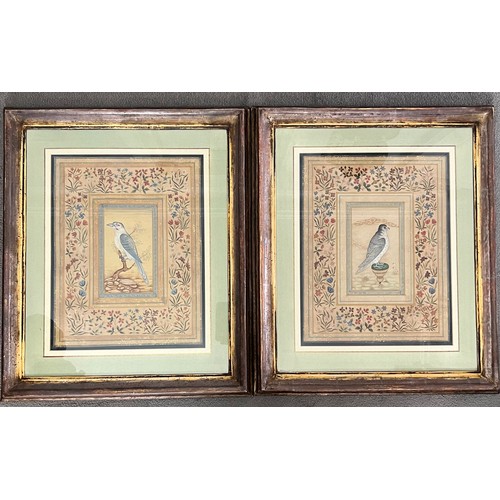 163 - TWO MUGHAL-STYLE MODERN PAINTINGS OF A BIRDS, INDIA, EARLY 20TH CENTURY

Opaque pigments on cream pa... 