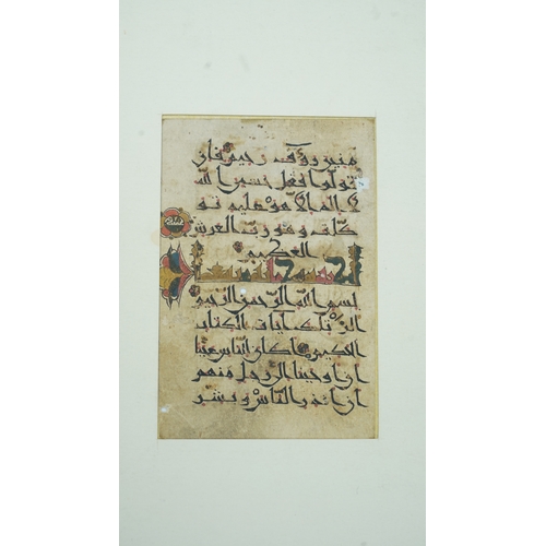 11 - A FOLIO FROM A RARE QUR’AN
ANATOLIA OR WESTERN IRAN
12TH CENTURY Qur’an IX. Sura al-Tawba v.128part-... 