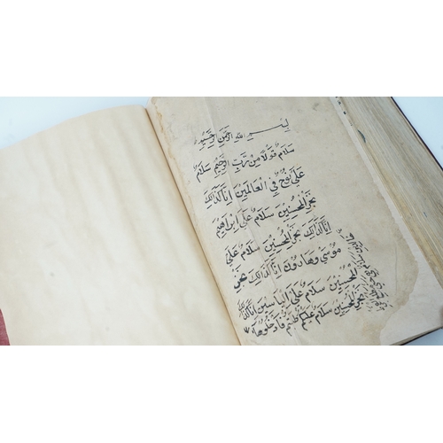 22 - A QUR’AN SIGNED DUST MUHAMMAD BUKHARI, HERAT, 16TH CENTURY  Arabic manuscript on paper, 356ff., 12 l... 