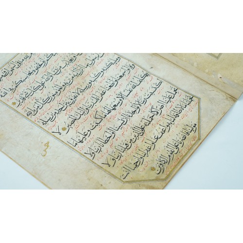 36 - A TIMURID /HERAT QUR’AN SECTION 15TH /16TH CENTURY IRAN  