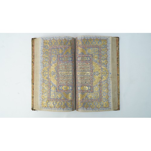 47 - AN INDIAN ROYAL QUR'AN, A CHARMING GIFT FROM A KING TO HIS PRINCE, FROM FARIDUN SHAH TO PRINCE SAYYI... 