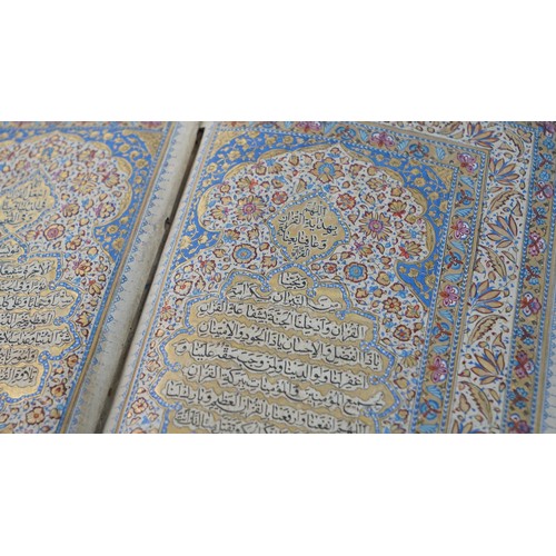 47 - AN INDIAN ROYAL QUR'AN, A CHARMING GIFT FROM A KING TO HIS PRINCE, FROM FARIDUN SHAH TO PRINCE SAYYI... 