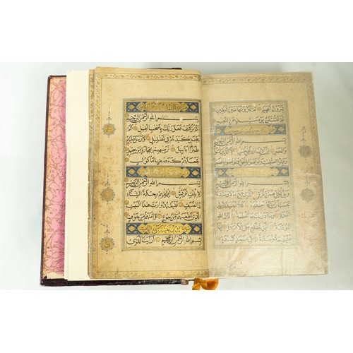 48 - EARLY 18TH CENTURY CHARMING INDIAN QUR’AN
HYDERABAD OR GOLCONDA,
MUGHAL INDIA
SIGNED AHMAD BIN MULLA... 