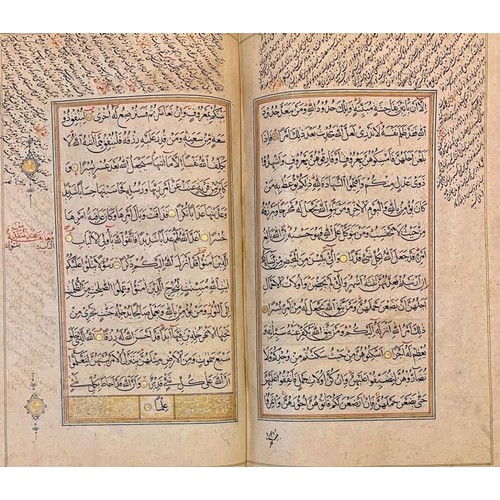 49 - A ROYAL MUGHAL QUR’AN, COPIED BY ABU AL-HASSAN IBN HAJ ABD AL-BAQI, DATED 25 SHABAN 1198AH/14 JULY 1... 