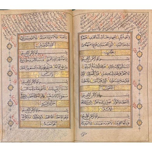 49 - A ROYAL MUGHAL QUR’AN, COPIED BY ABU AL-HASSAN IBN HAJ ABD AL-BAQI, DATED 25 SHABAN 1198AH/14 JULY 1... 