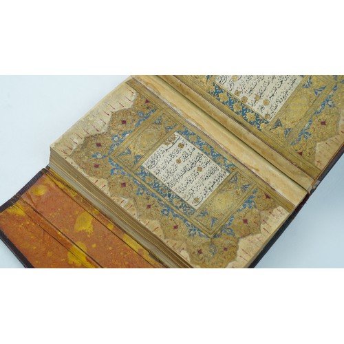 56 - A BEAUTIFUL OTTOMAN QUR’AN
18TH CENTURY, SIGNED ALI KAMALI, DATED 1208AH/1793AD   Arabic manuscript ... 