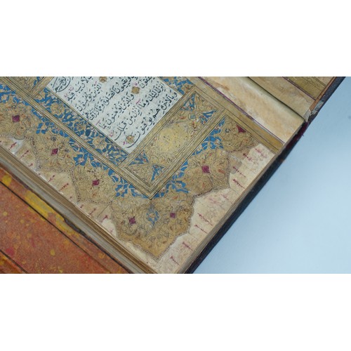 56 - A BEAUTIFUL OTTOMAN QUR’AN
18TH CENTURY, SIGNED ALI KAMALI, DATED 1208AH/1793AD   Arabic manuscript ... 