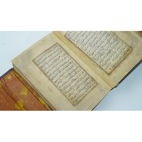 56 - A BEAUTIFUL OTTOMAN QUR’AN
18TH CENTURY, SIGNED ALI KAMALI, DATED 1208AH/1793AD   Arabic manuscript ... 