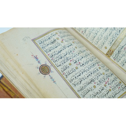 56 - A BEAUTIFUL OTTOMAN QUR’AN
18TH CENTURY, SIGNED ALI KAMALI, DATED 1208AH/1793AD   Arabic manuscript ... 