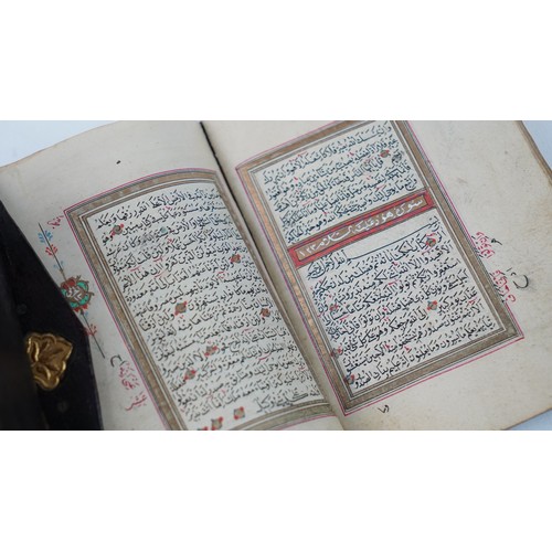 57 - AN OTTOMAN QUR'AN, COPIED BY CHEMISHKEZEKI, DATED SHAWWAL 1250/FEB 1835ADEARLY 19TH CENTURY, OTTOMAN... 