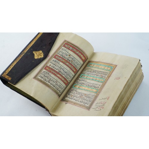 57 - AN OTTOMAN QUR'AN, COPIED BY CHEMISHKEZEKI, DATED SHAWWAL 1250/FEB 1835ADEARLY 19TH CENTURY, OTTOMAN... 