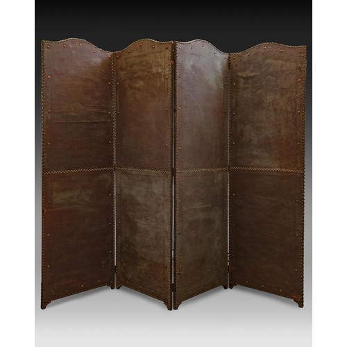 87 - EARLY 2OTH CENTURY FOLDED SCREEN WITH PERSIAN INSCRIPTION, PRINCE MOMTAZ AL-SALTANEH'S PROPERTY    L... 