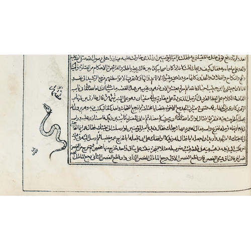 58 - ANIMAL LIFE, “حيوة الحيوان “  Printed in AH1285 AD1869
A book in Arabic, two volumes in one book, 28... 