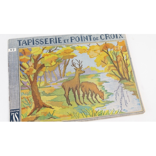 90 - TWO COPIES OF  TAPISSERY AND CROSS-STITCH, ‘TAPISSERIE ET POINT DE CROIX’, COLLECTION JS PARIS, BY M... 