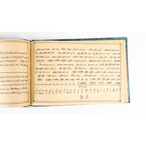 12 - STUDIES ON THE WRITING OF OTTOMAN LETTERS/ CHARACTERS (MESHK-I HUTUT-U RUSUM-U OSMANIYYE), 
AN CALLI... 