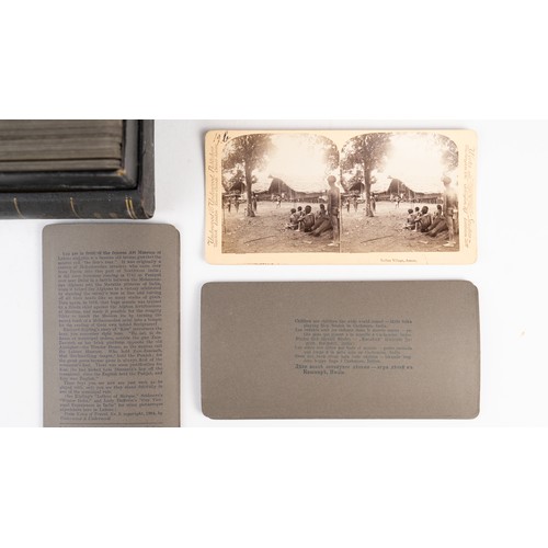 54 - INDIA THROUGH STEREOSCOPE, BY UNDERWOOD & UNDERWOOD, VOLUME I and II SLIDES, CIRCA 1904
A complete s... 