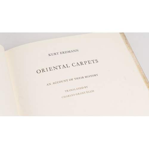 70 - DER ORIENTALISCHE KNÜPFTEPPICH (ORIENTAL KNOTTED CARPETS), by KURT ERDMANN, PUBLISHED BY VERLAG ERNS... 