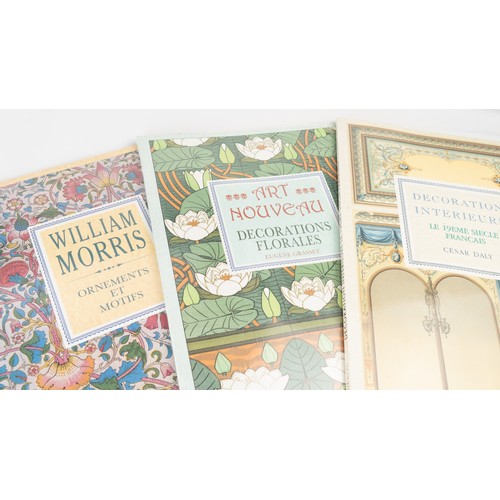 89 - ART NOUVEAU: DECORATIONS FLORALES, EUGÈNE GRASSET, 1988; WILLIAM MORRIS:ORNEMENTS ET MOTIFS, 1988; D... 