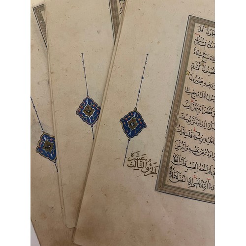 138 - 7 QUR’AN FOLIOS FROM THE SAME MANUSCRIPT, SAFAVID, IRAN, 17TH CENTURY
Arabic manuscript on paper, 12... 