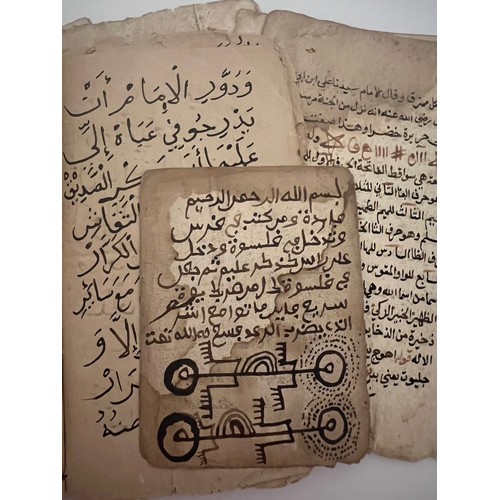 144 - A COLLECTION OF TALISMANIC FOLIOS
Arabic manuscripts on paper, schemes, numbers, shapes