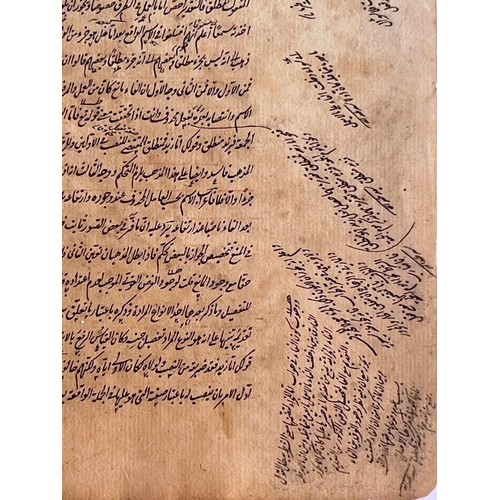 97 - A FOLIO FROM A RELIGIOUS BOOK, OTTOMAN EGYPT, 19H CENTURY
Arabic manuscript on paper, 19ll. of black... 