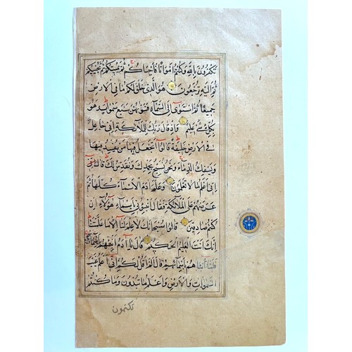 130 - A FOLIO FROM A SAFAVID QUR’AN
Qur’an II. sura al-Baqara v.24- v.33part
Arabic manuscript on paper, 1... 