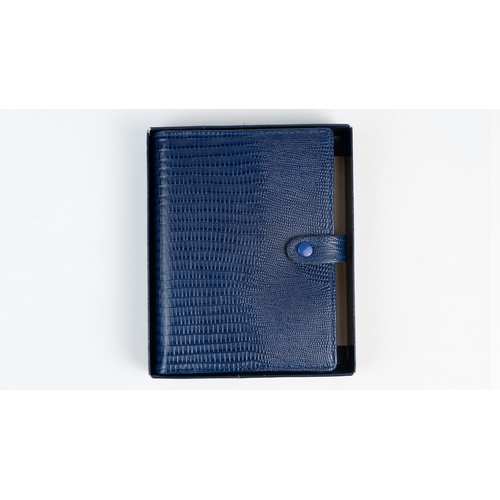 29 - FILOFAX POCKET ORGANISER, MADE IN ENGLAND, Dated 1995
Blue calf leather print wallet with four credi... 