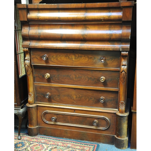 230 - Victorian mahogany Scotch chest of drawers (62