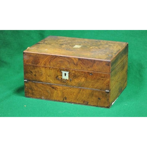 131 - Walnut Writing Box.