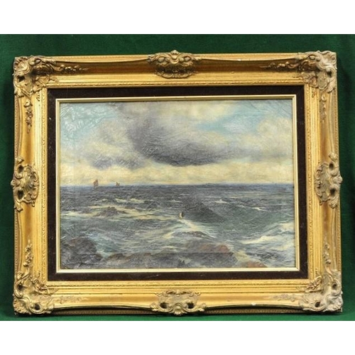 144 - Gilt framed Oil on Canvas 