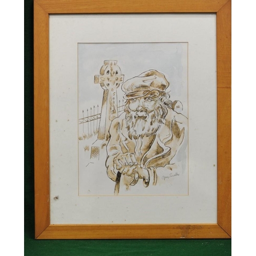 223 - Framed pen & Ink of 