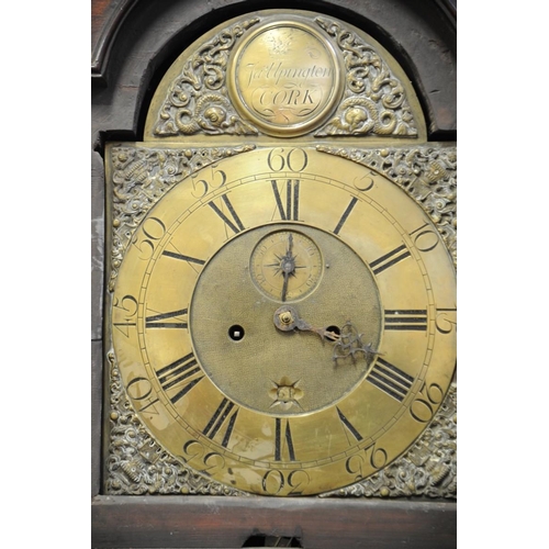 232 - Georgian Mahogany long cased Grandfather Clock  by Jas. Upington, Paul Street, Cork,  (1776-1813) wi... 