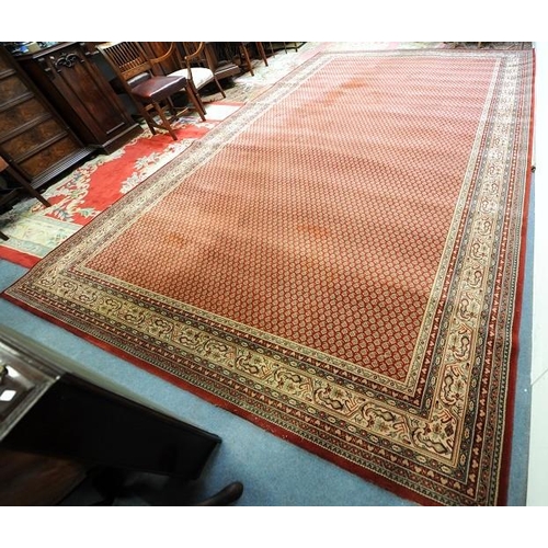 234 - Large red and cream Rug (16ft. 10ft.)