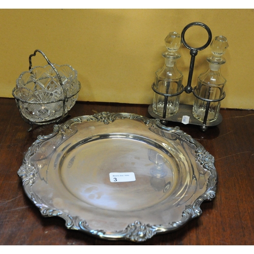 3 - Silver plated Salver  