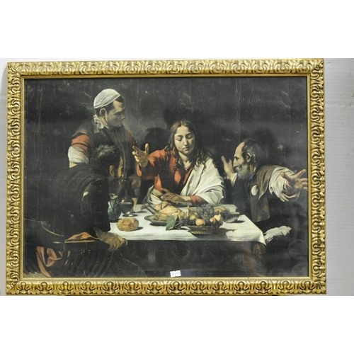 6 - Large gilt framed Religious Print