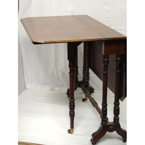 61 - Victorian Mahogany Sutherland Table.