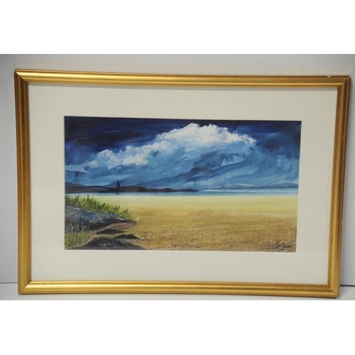 171 - Untitled Landscape by George Scott Artist, Scotland. Watercolour, Signed - Framed size 21