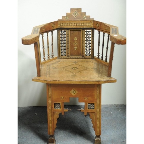 202 - Antique Damascan Chair (35