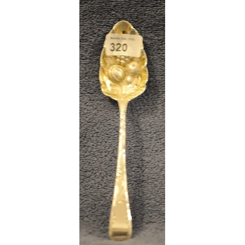 320 - Silver Berry Spoon - London 1797 (William Eley/William Fearn