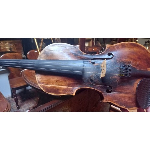 252 - Old Violin in original Case with bow by Richard Duke 1718-1783