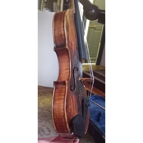 252 - Old Violin in original Case with bow by Richard Duke 1718-1783