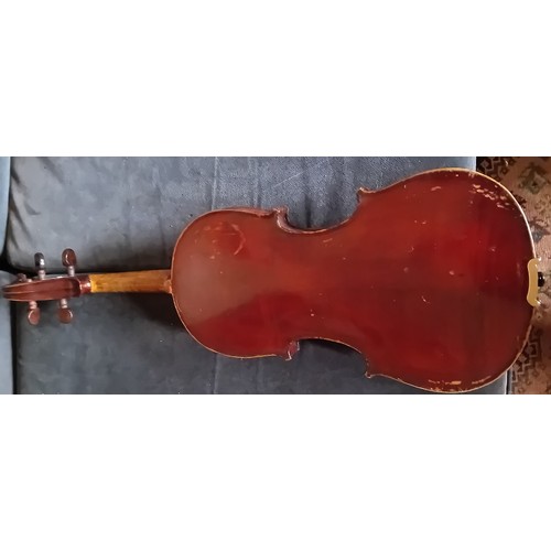 252 - Old Violin in original Case with bow by Richard Duke 1718-1783