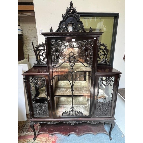 138 - Victorian ebonized Display Cabinet