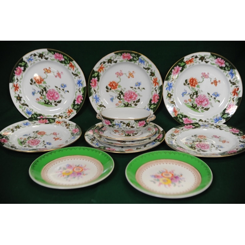 19 - Part Copeland Spode Dinner Plates and two other Side Plates