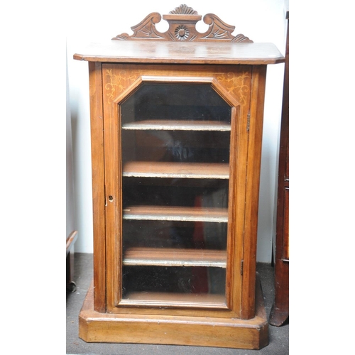 97 - Edwardian inlaid Mahogany Music Cabinet