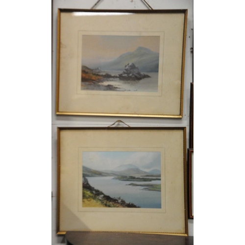 62 - Pair of gilt framed Watercolours 